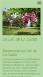 Mobile Screenshot of lacdelacadie.com